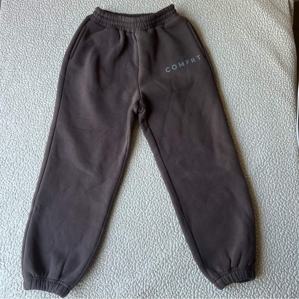 Comfrt Steel Grey Signature Sweatpants Size Medium Loungewear Cozy Comfy Warm